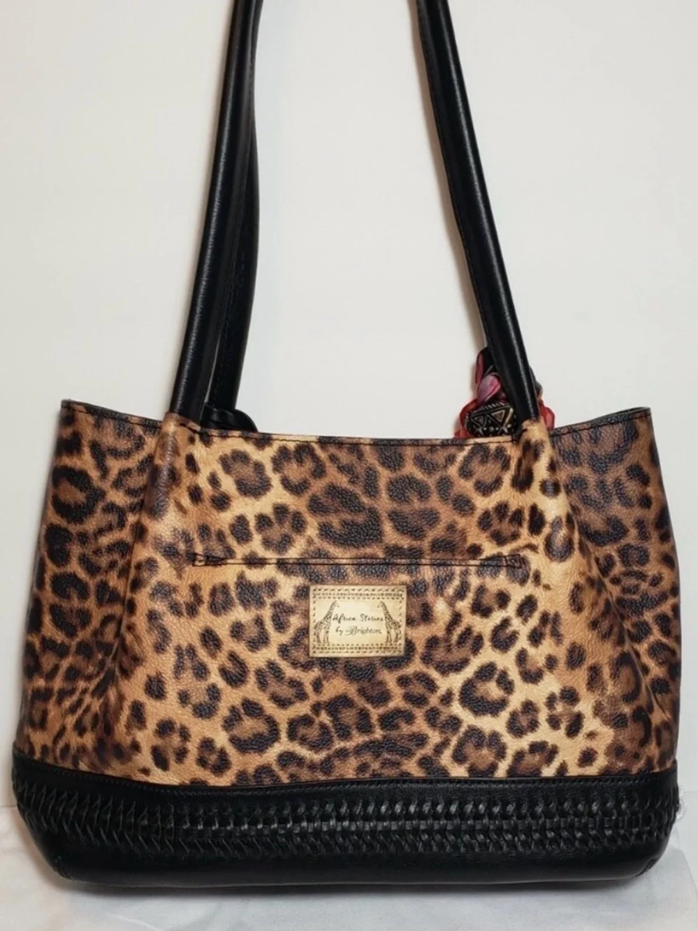 Brighton Africa Stories Leopard Handbag with Matching Wallet